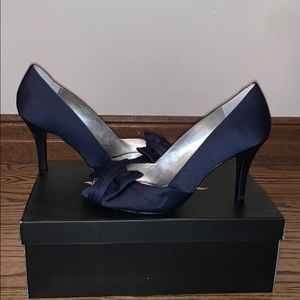 Navy blue Nina Forbes heels